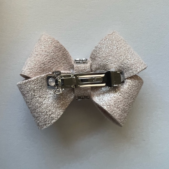 Susan Lanci Gliterati Nouveau Hair Bow (Champagne) (S) - Picture 2 of 3